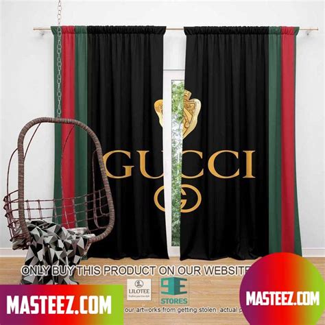 gucci curtains replica|Gucci decor temporary.